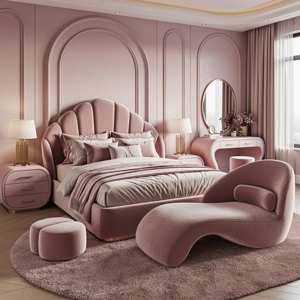 Pink Luxury Bedroom