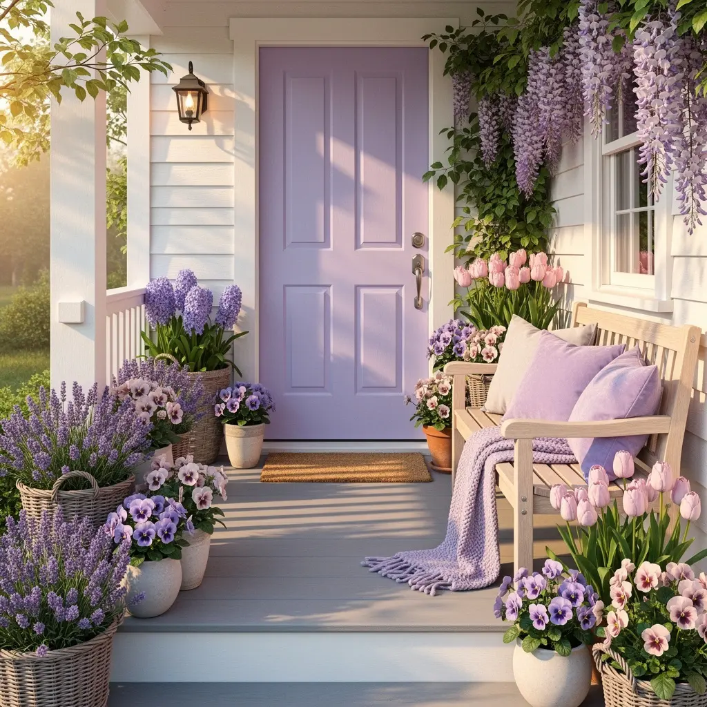 Dreamy Lavender Front Porch