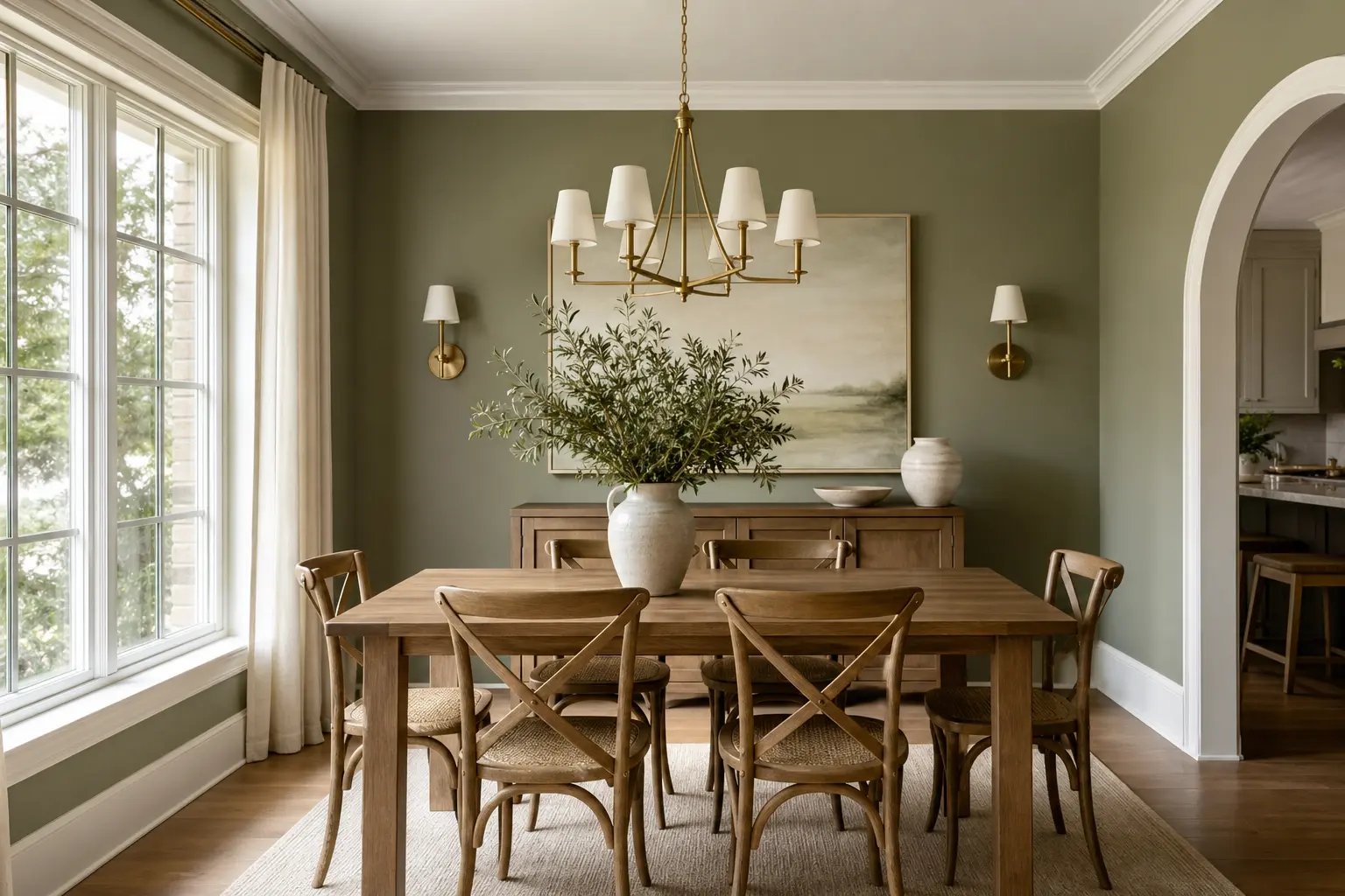 Modern Sage Green Dining Room Makeover Ideas