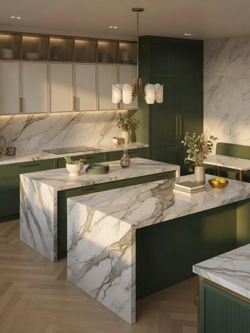 Modern Luxury Kitchen Design Ideas With Sage Green