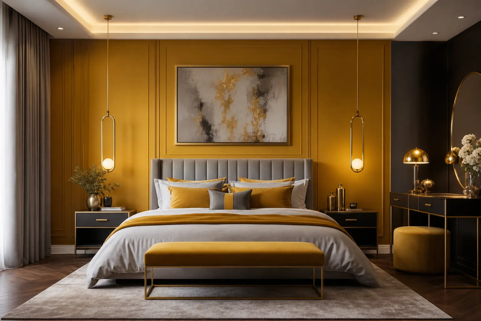 Mustard Yellow Bedroom Decor Ideas