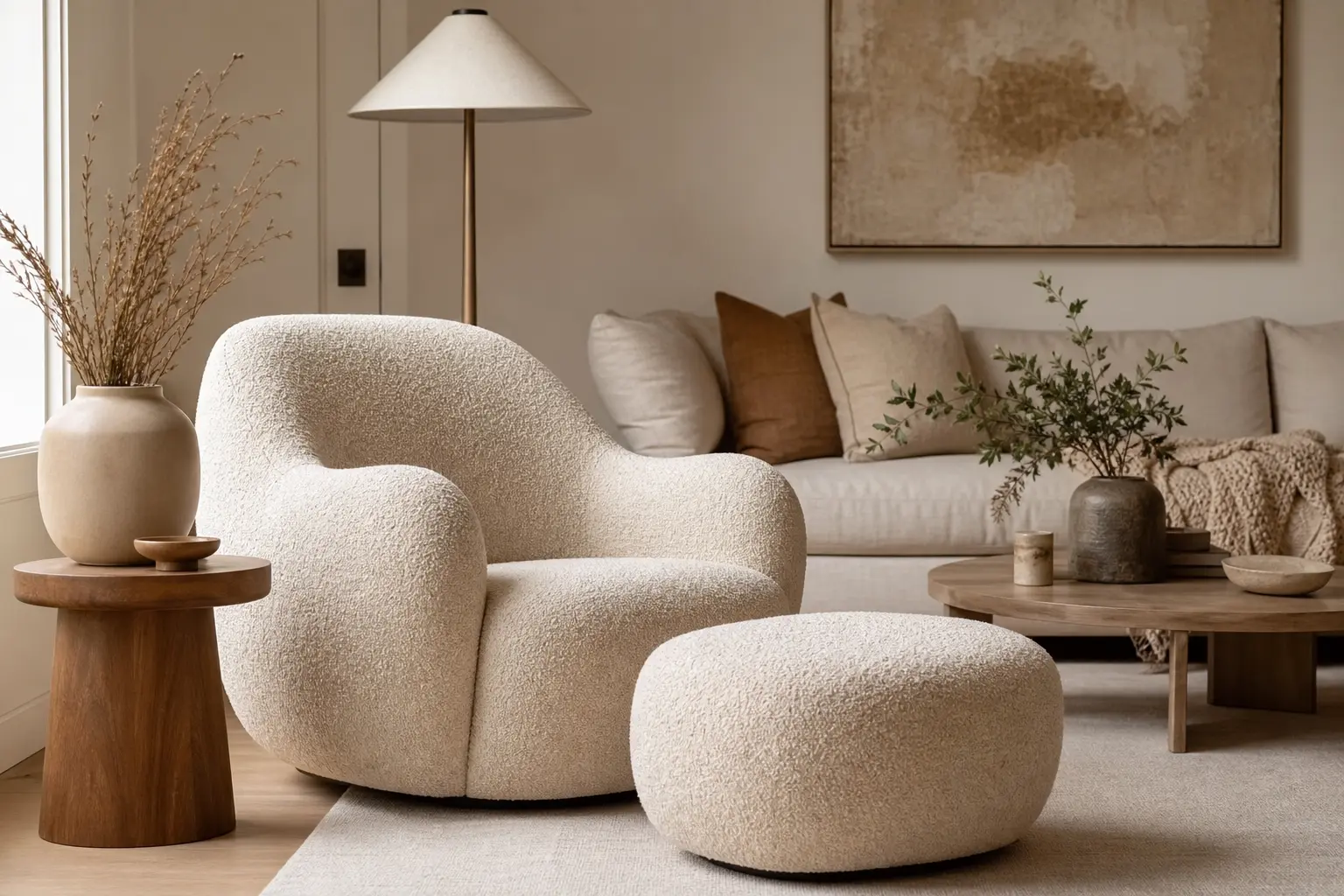 Modern Accent Chair with Ottoman Ideas