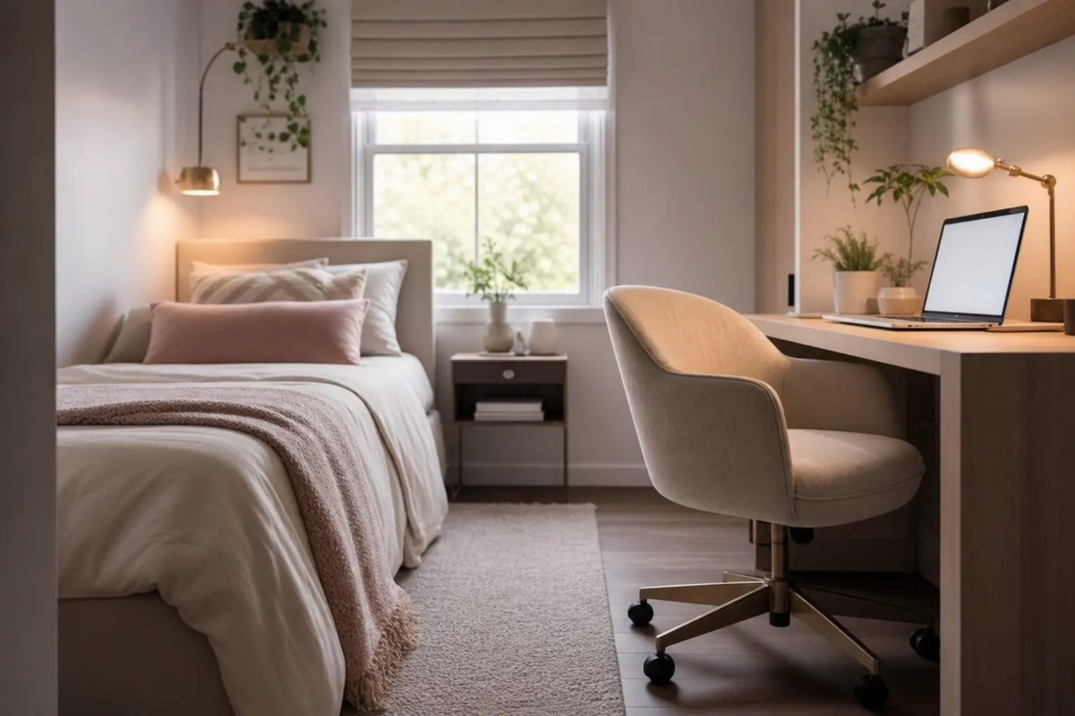 Small Bedroom with Workspace Ideas