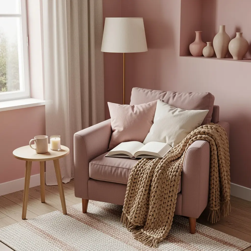Cozy Pink Reading Nook Ideas