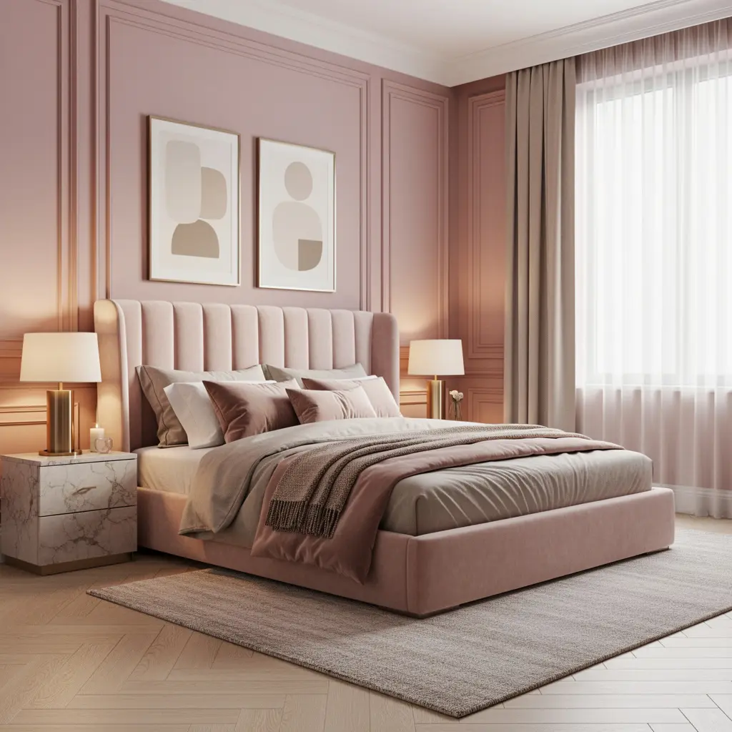 Pink Luxury Bedroom
