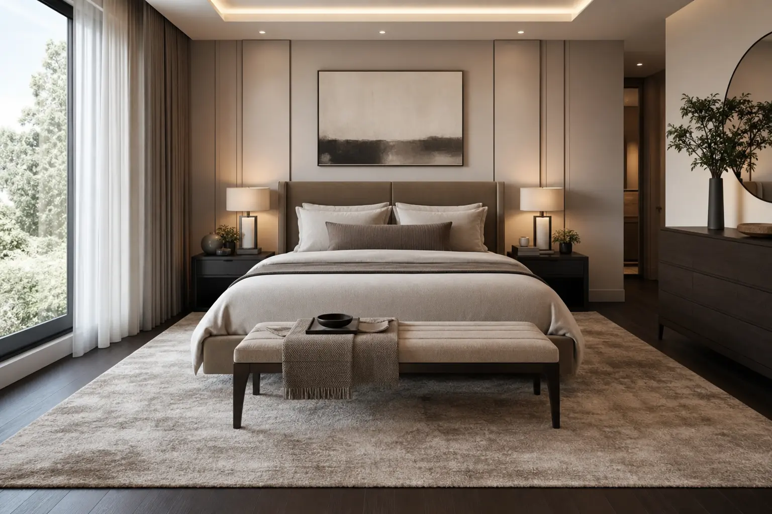 Luxury Modern Neutral Bedroom Ideas