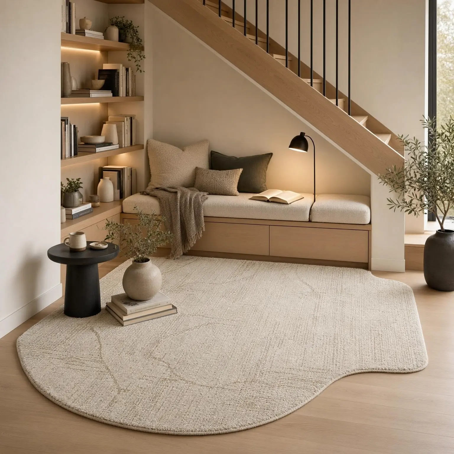 Modern Under Stairs Reading Nook Ideas