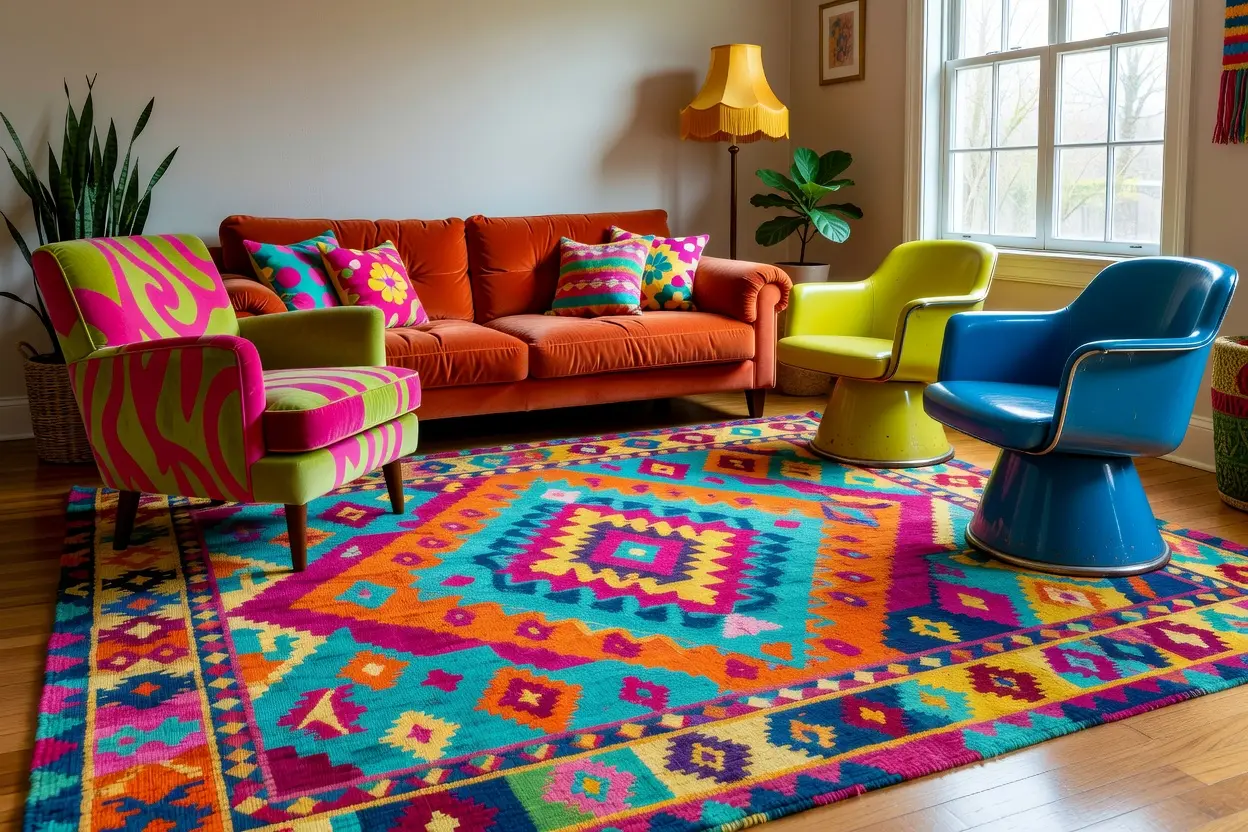 Funky Color Pop Seating Room Ideas