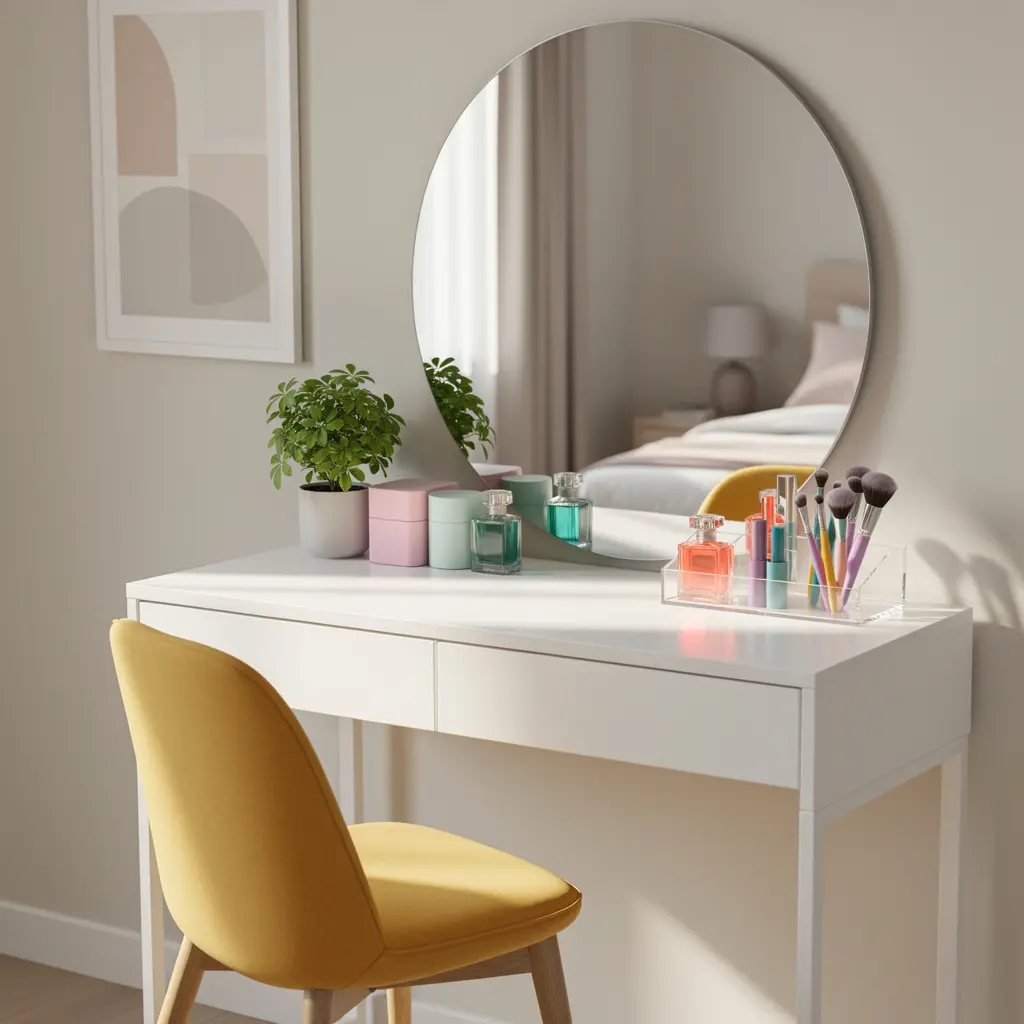 Modern Colorful Pop Vanity Corner Ideas