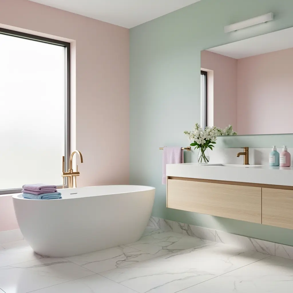 Dreamy Pastel Bathroom Ideas