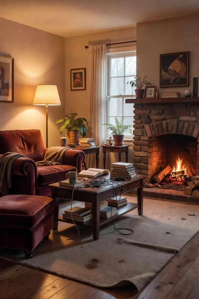 Cozy Living Room Ideas with Warm Lighting
