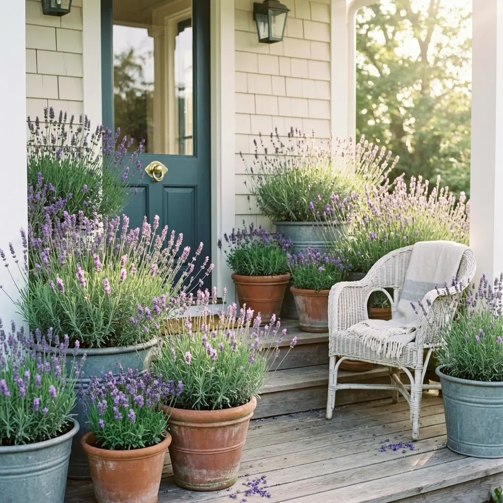Dreamy Lavender Front Porch
