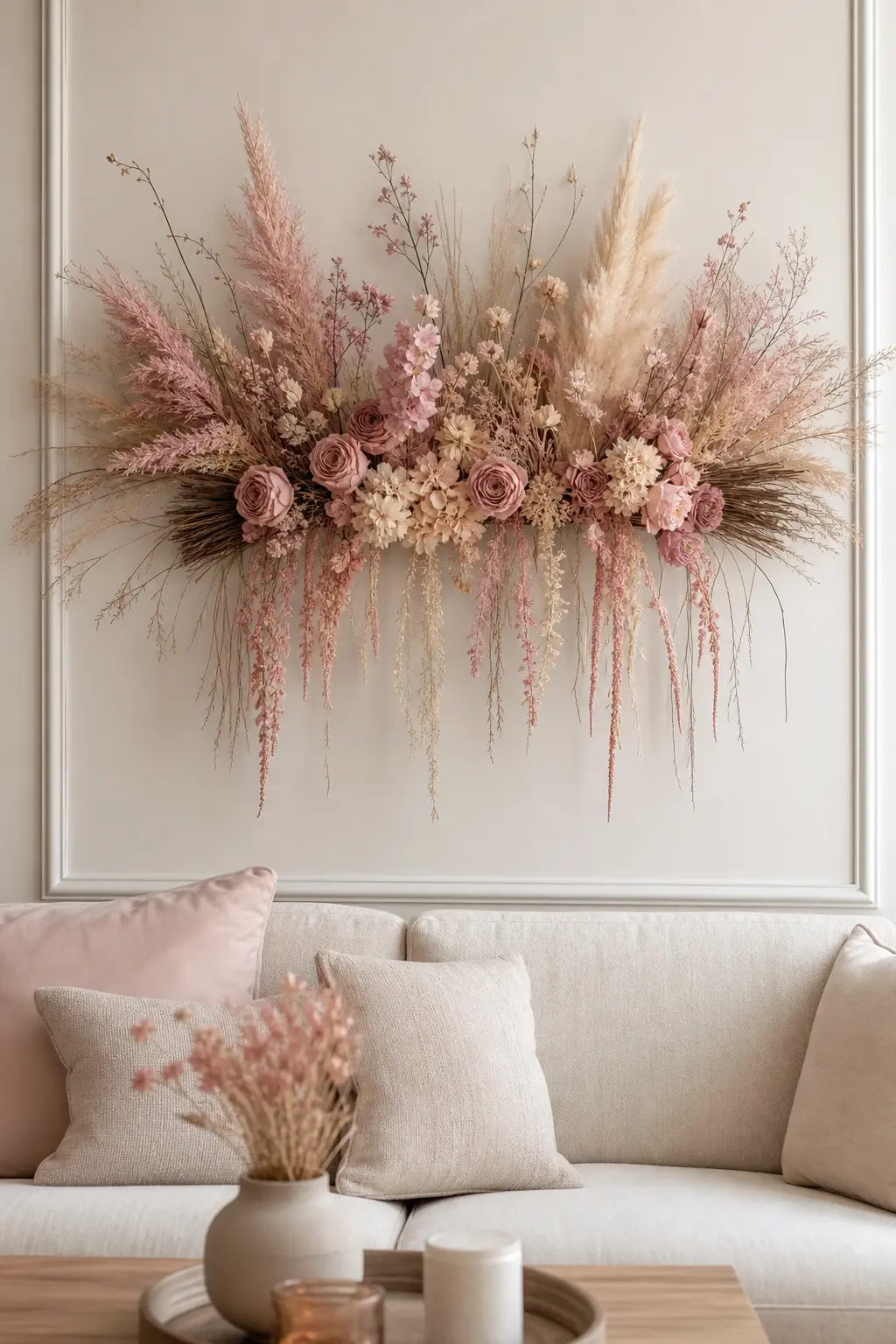 Pink Floral Wall Decor Ideas