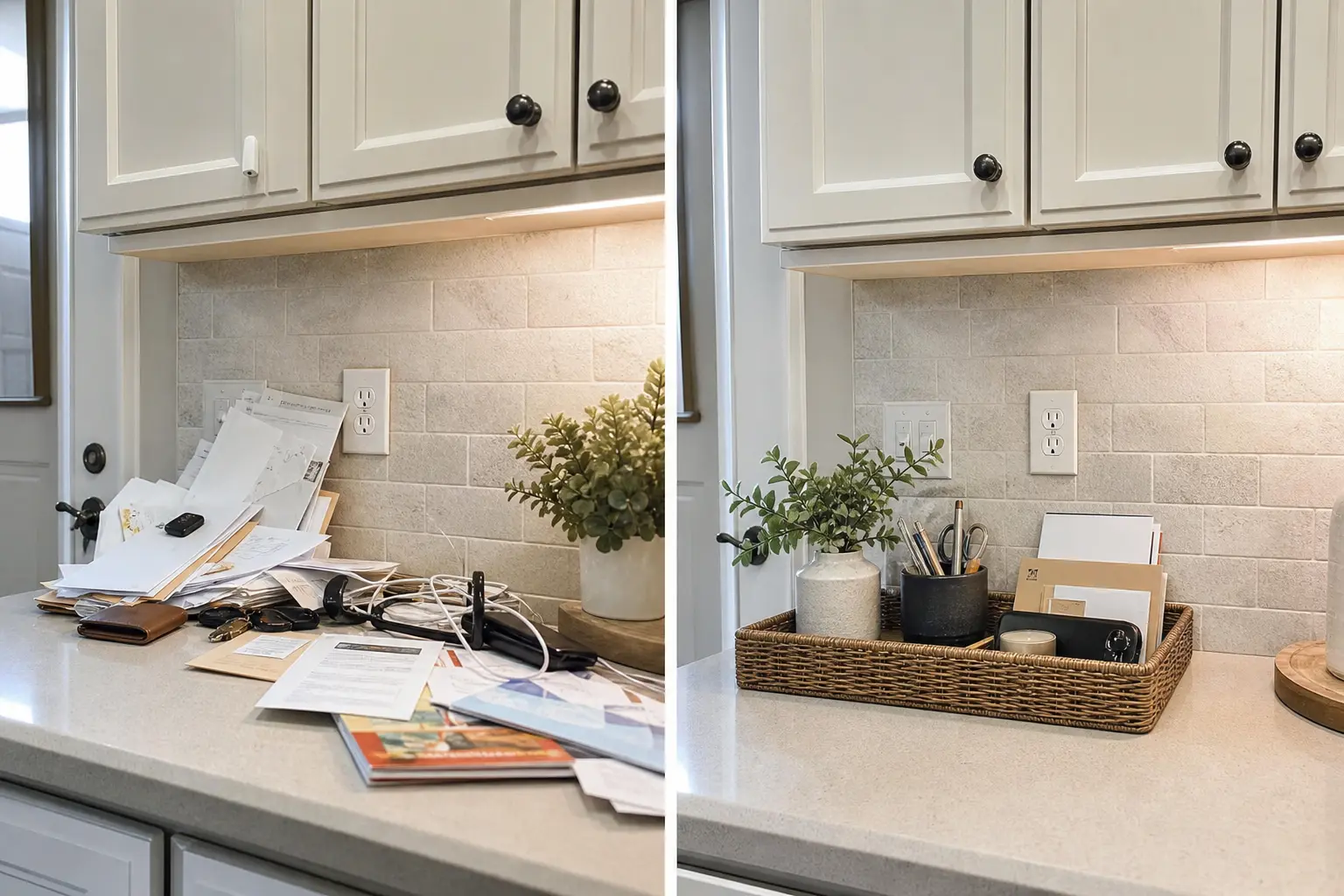 Kitchen Clutter Before & After Transformation Ideas
