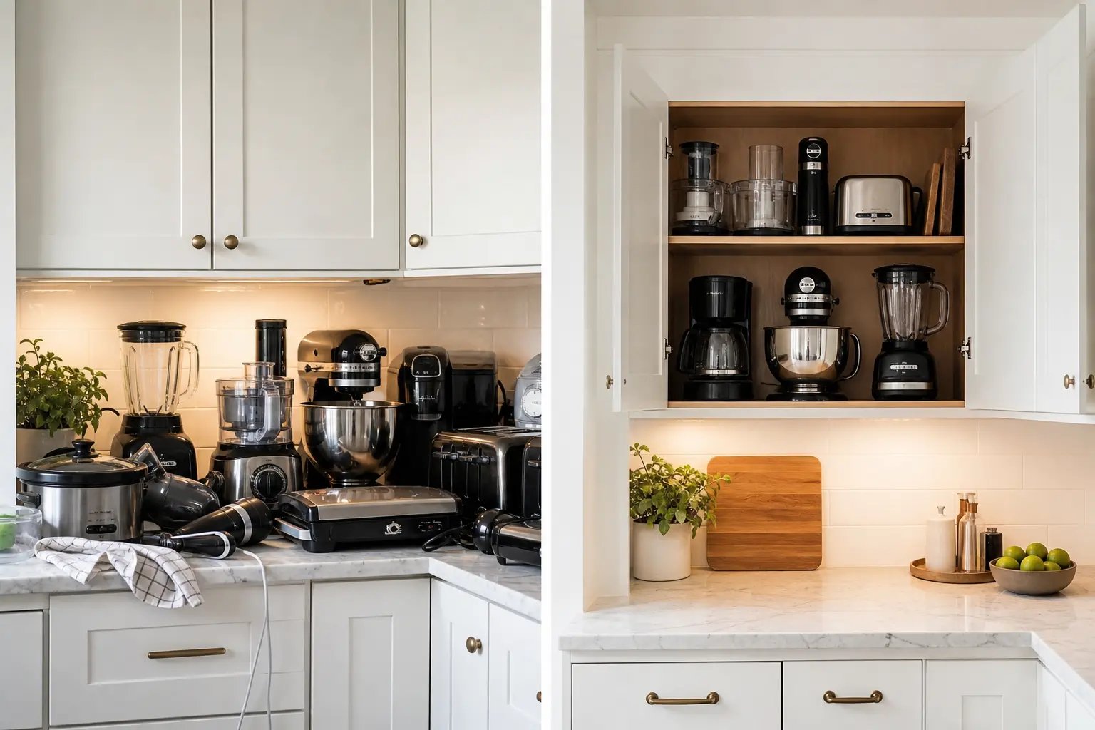 Kitchen Clutter Before & After Transformation Ideas
