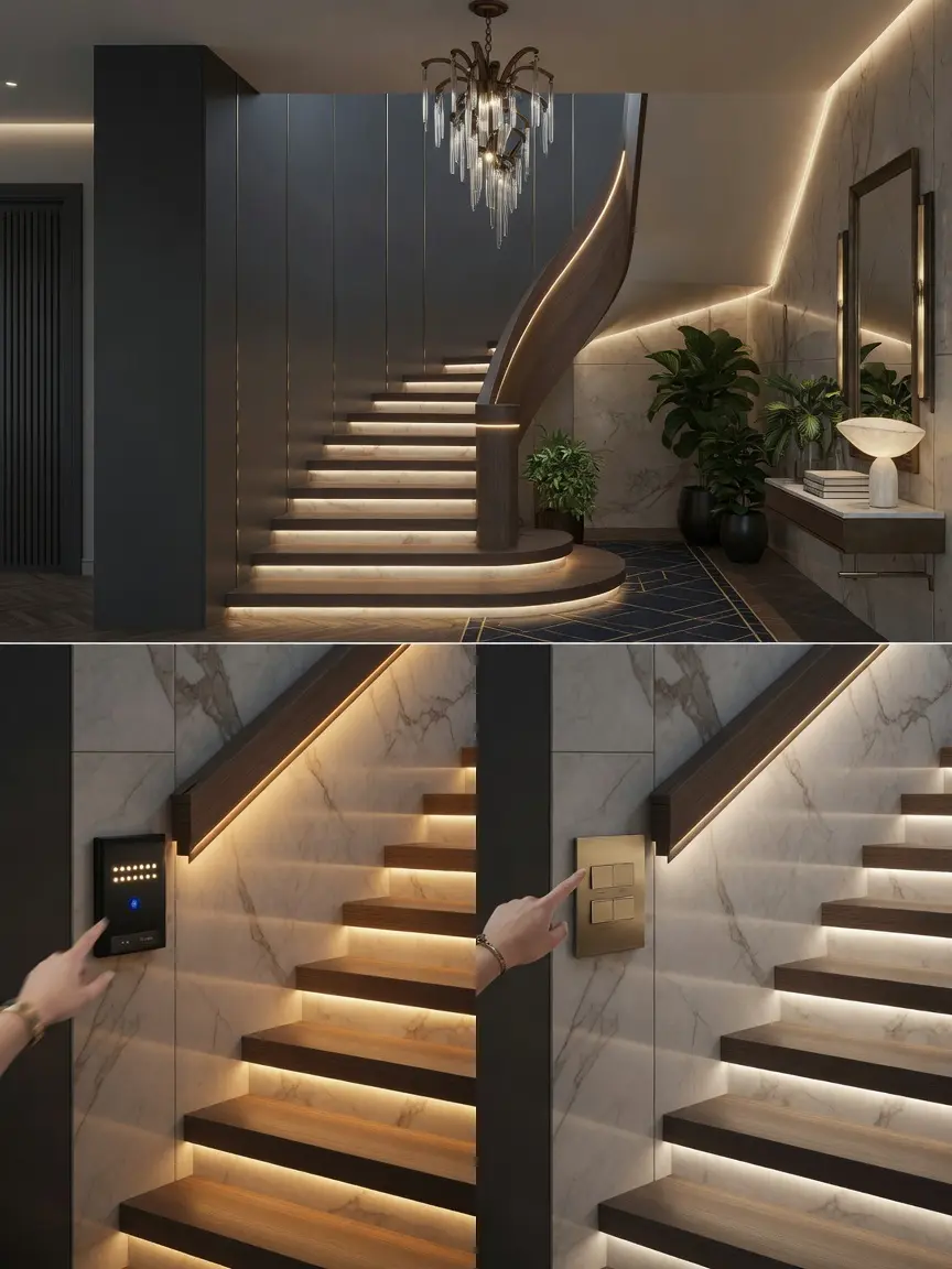 Modern LED Staircase Design Ideas