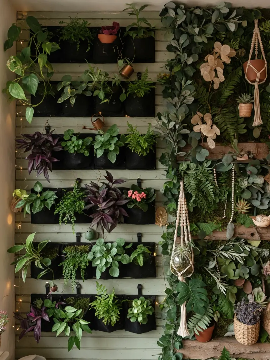 Cozy Vertical Garden Wall