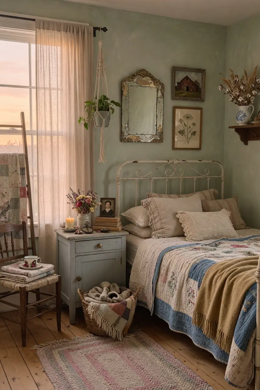 Aesthetic Farmhouse Bedroom Ideas