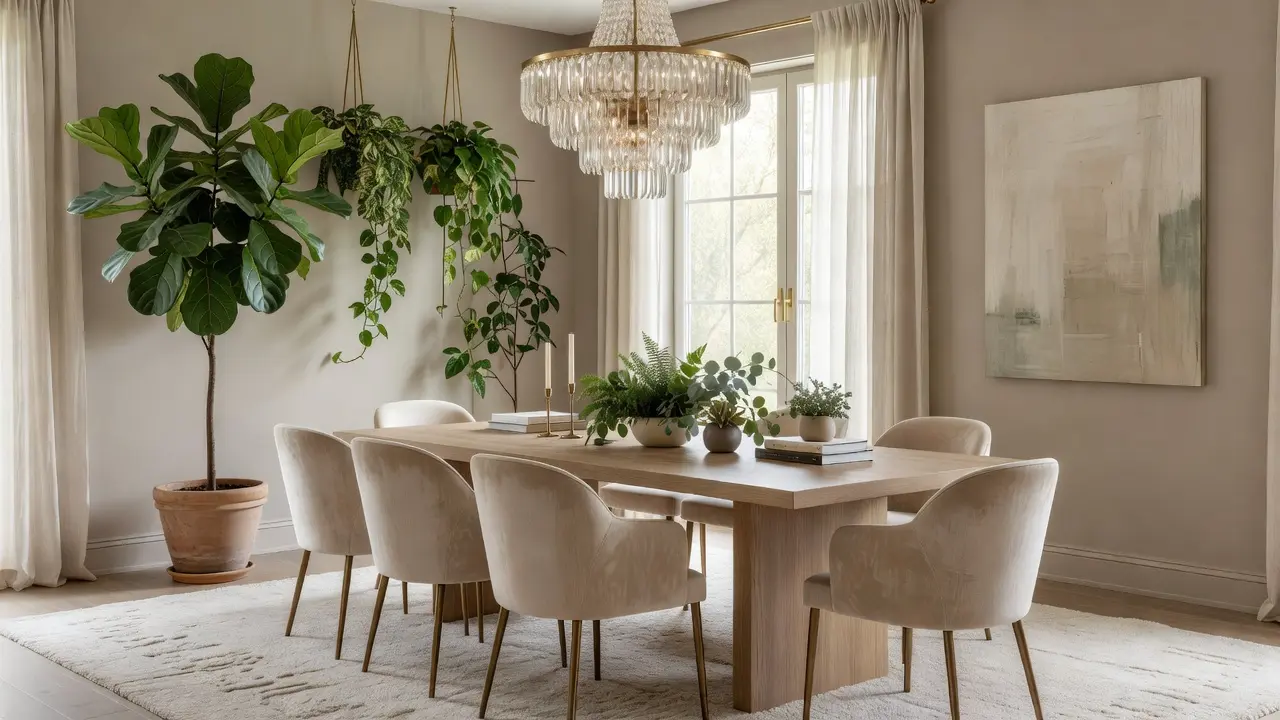 Modern Beige Dining Room Ideas