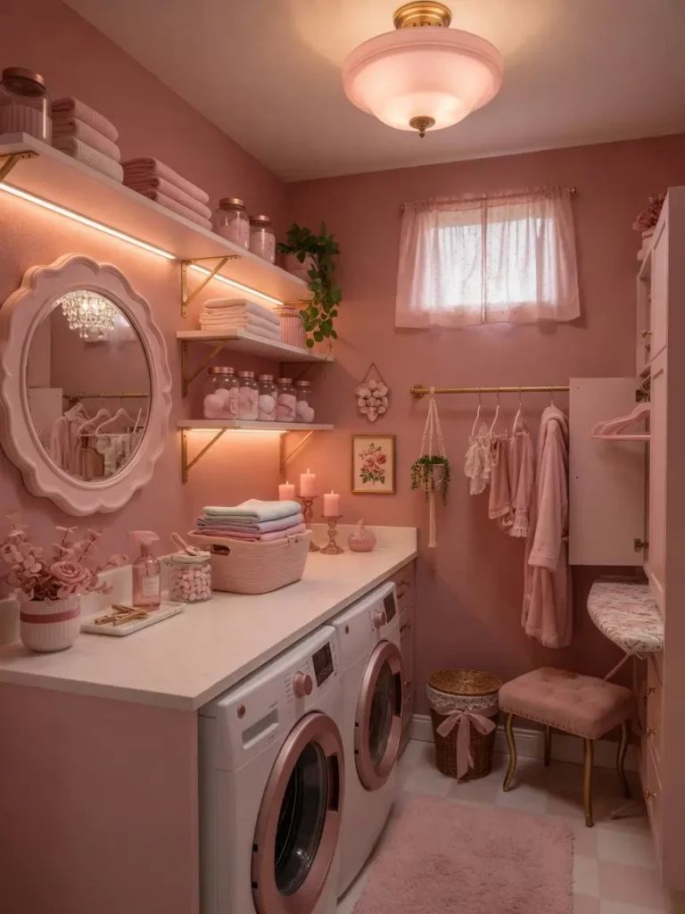 Pink Laundry Room Glow-Up Ideas