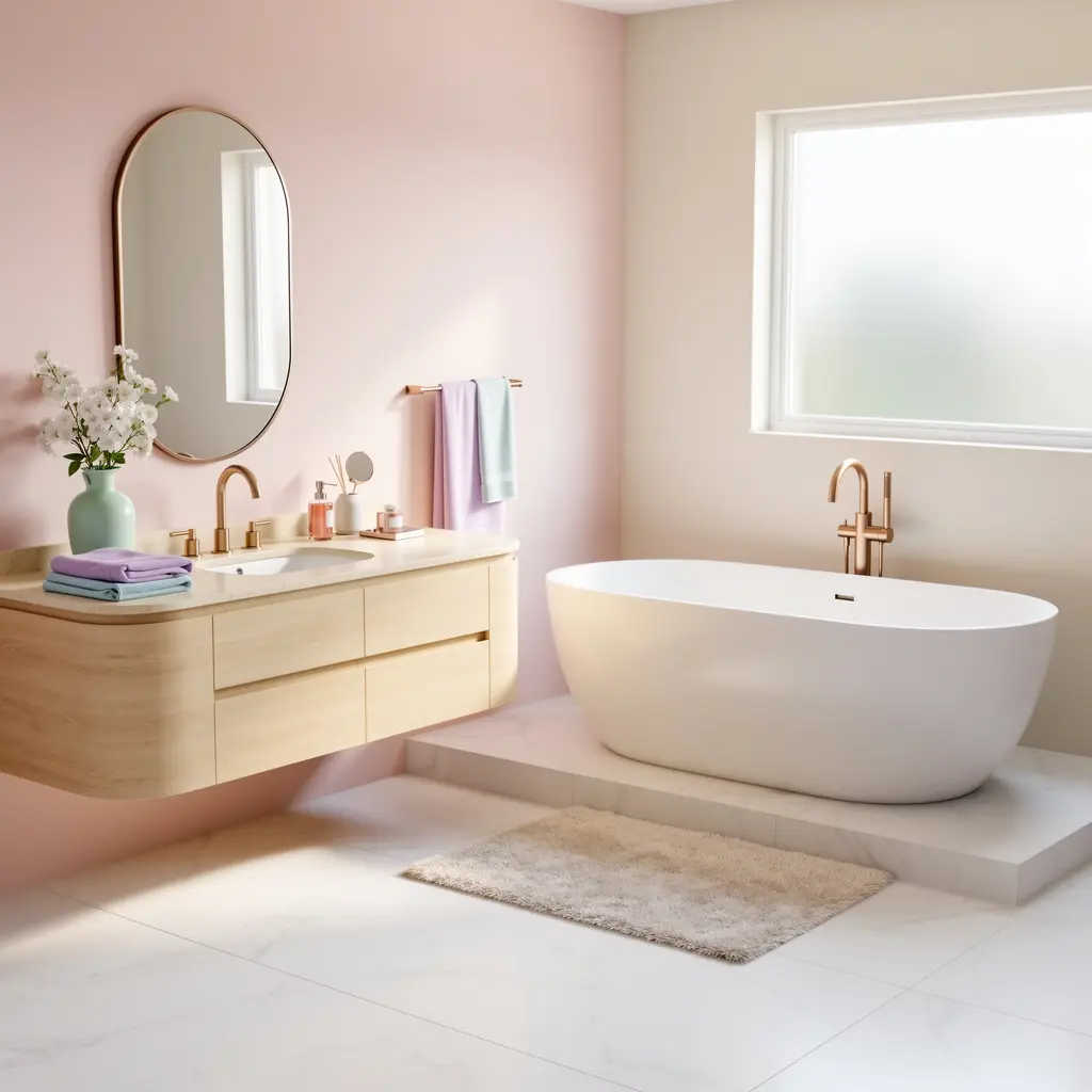 Dreamy Pastel Bathroom Ideas