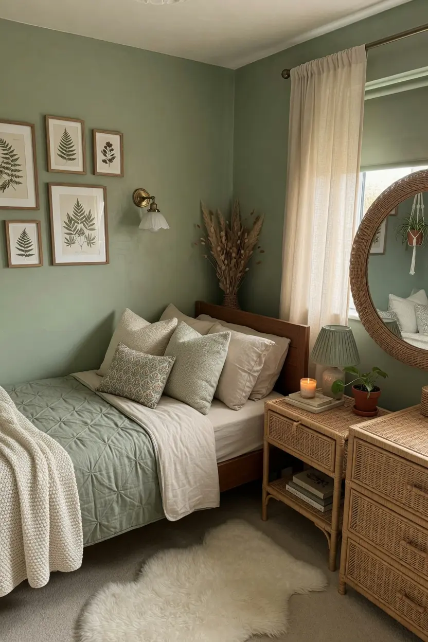 Cozy Sage Green Bedroom Ideas