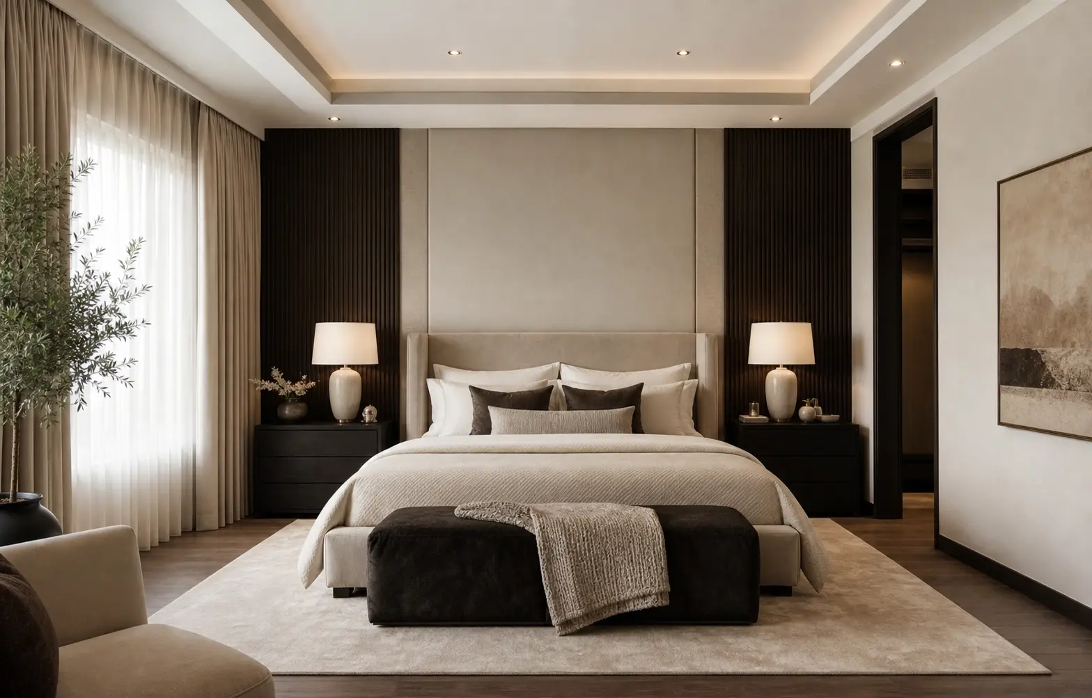 Luxury Modern Neutral Bedroom Ideas