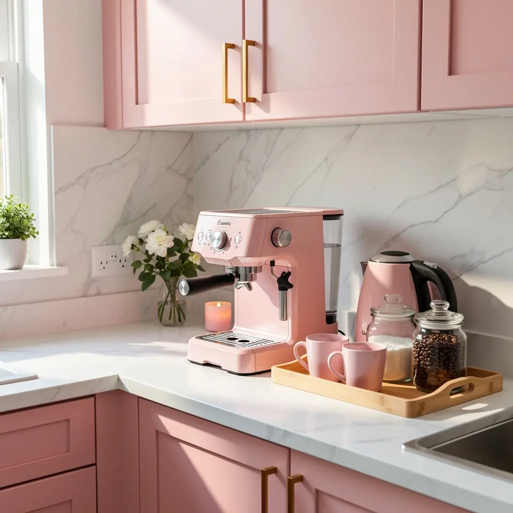 Cute Pink Kitchen Decor