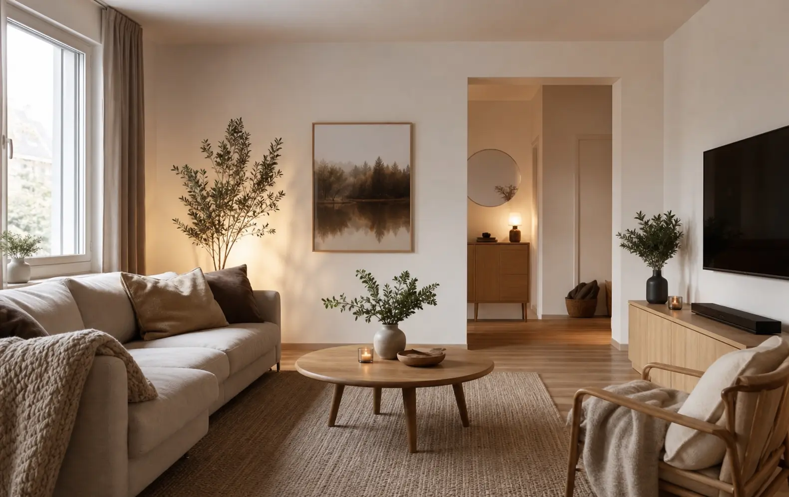 Cozy Scandinavian Living Room Ideas