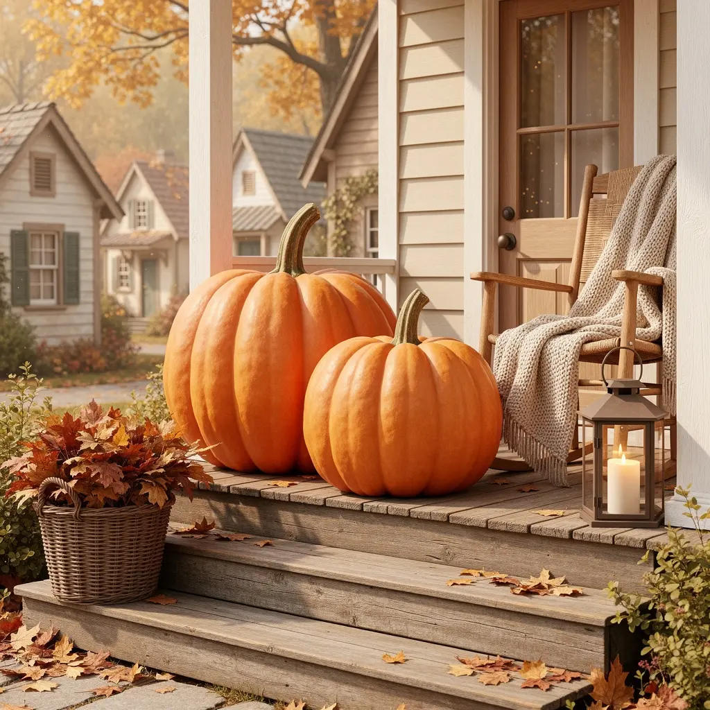 Cozy Fall Village Home Decor
