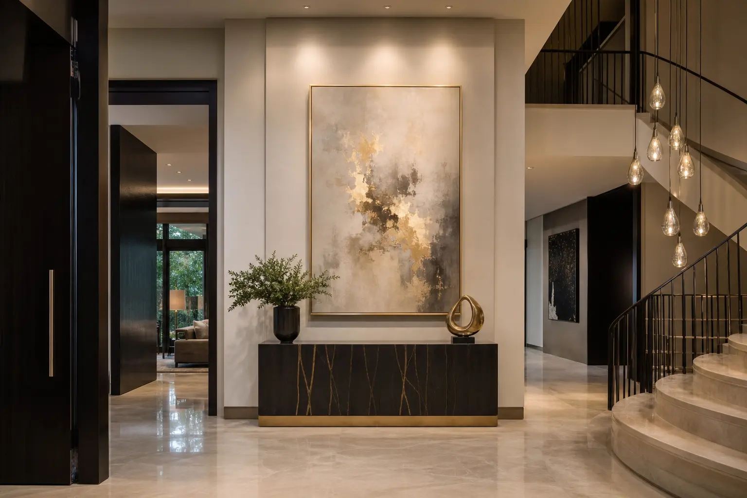 Modern Luxury Foyer Design Ideas