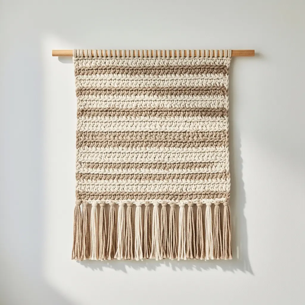 Budget Friendly Crochet Wall Hanging