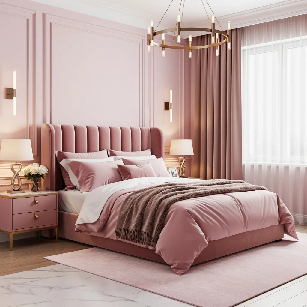 Pink Luxury Bedroom