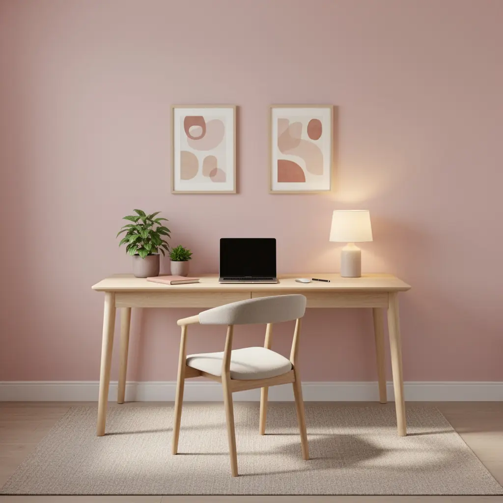 Cozy Pink Home Office Ideas