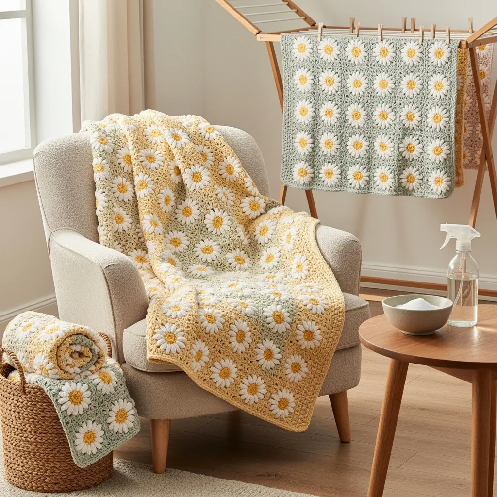 Cozy Crochet Daisy Blanket
