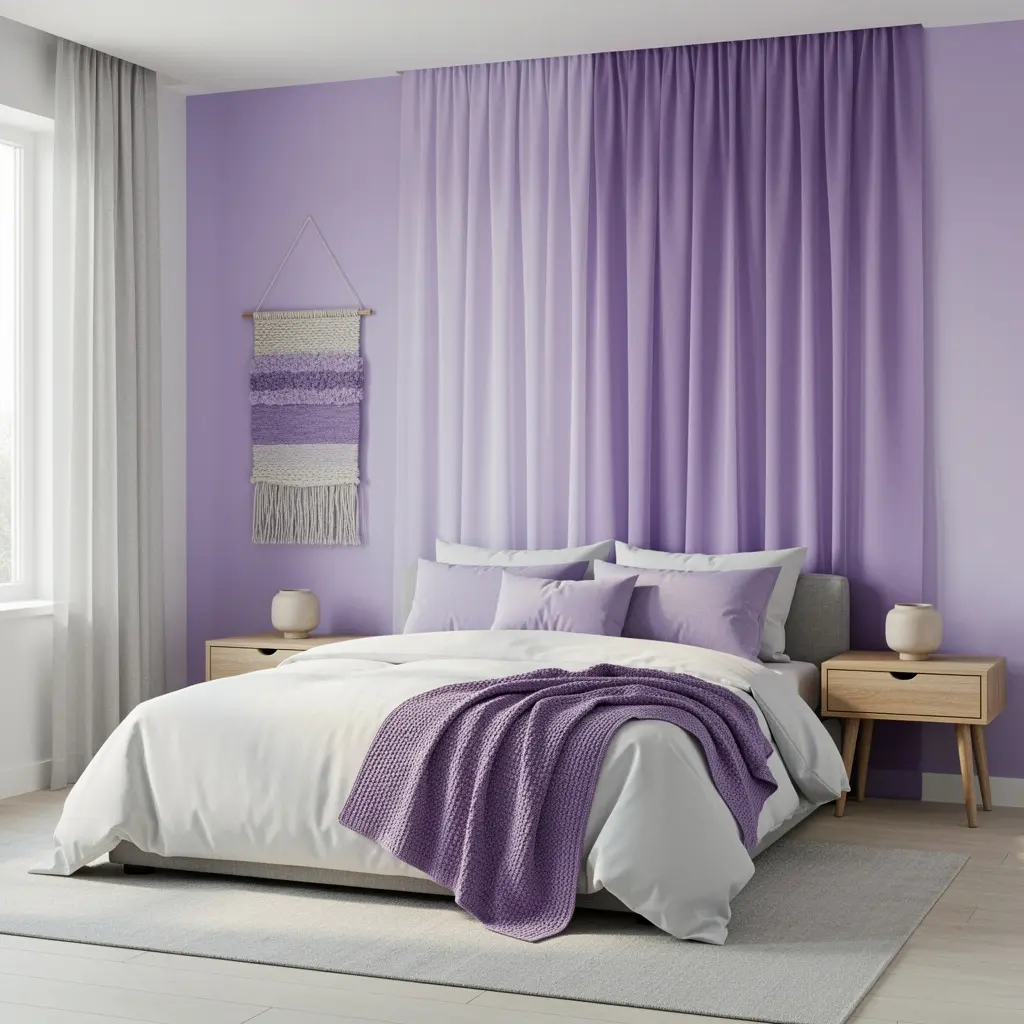 Lavender Bedroom Wall Decor
