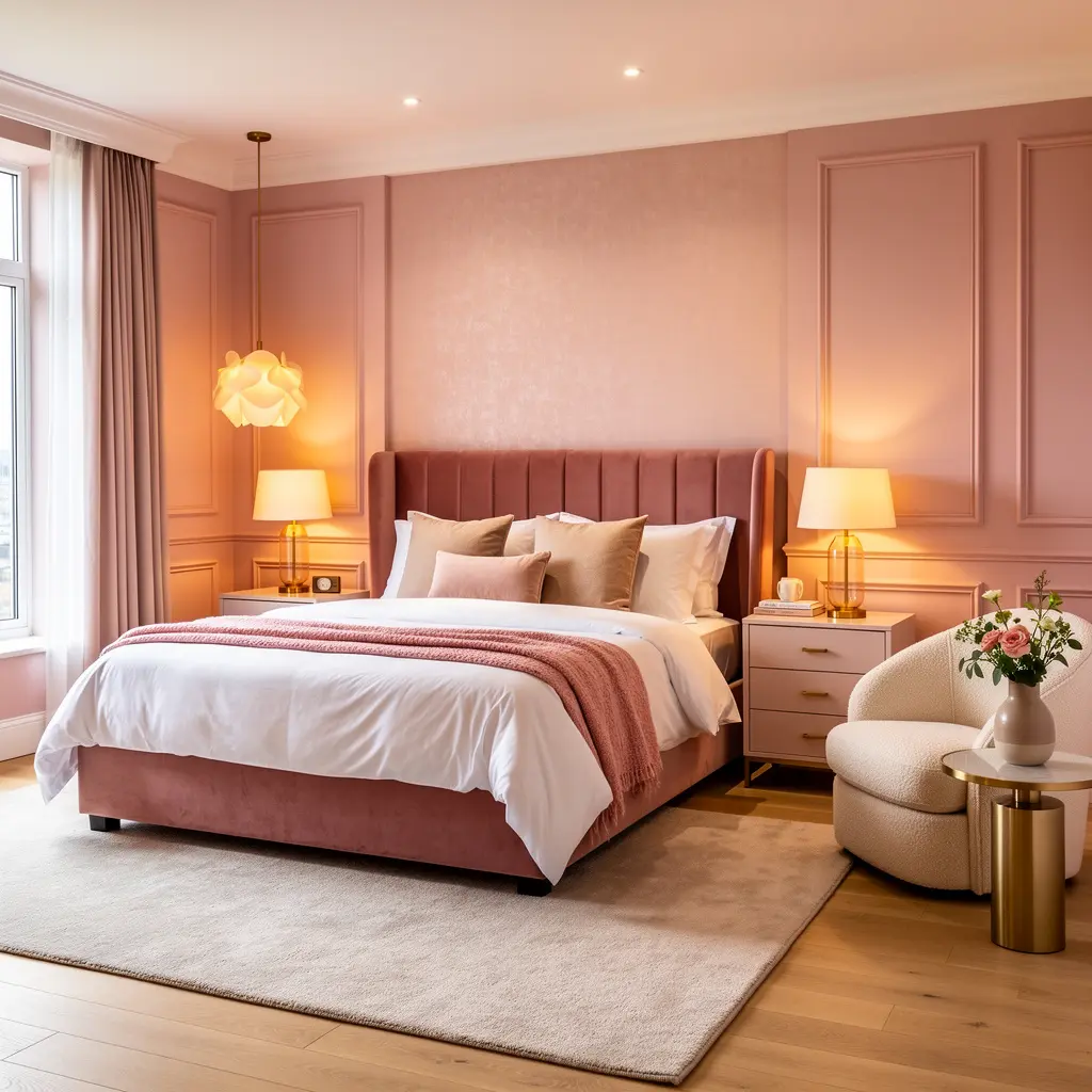 Pink Luxury Bedroom