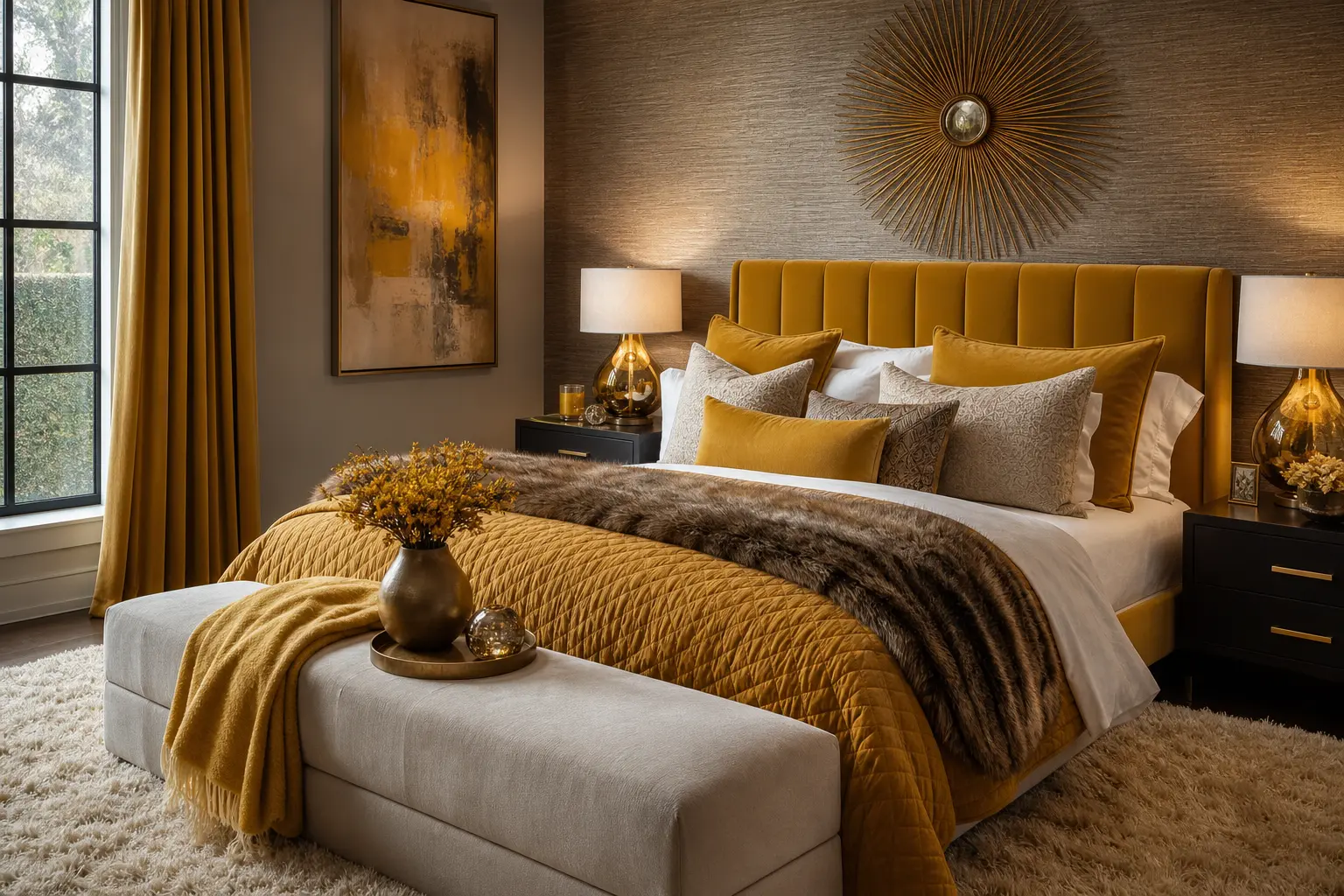 Mustard Yellow Bedroom Decor Ideas