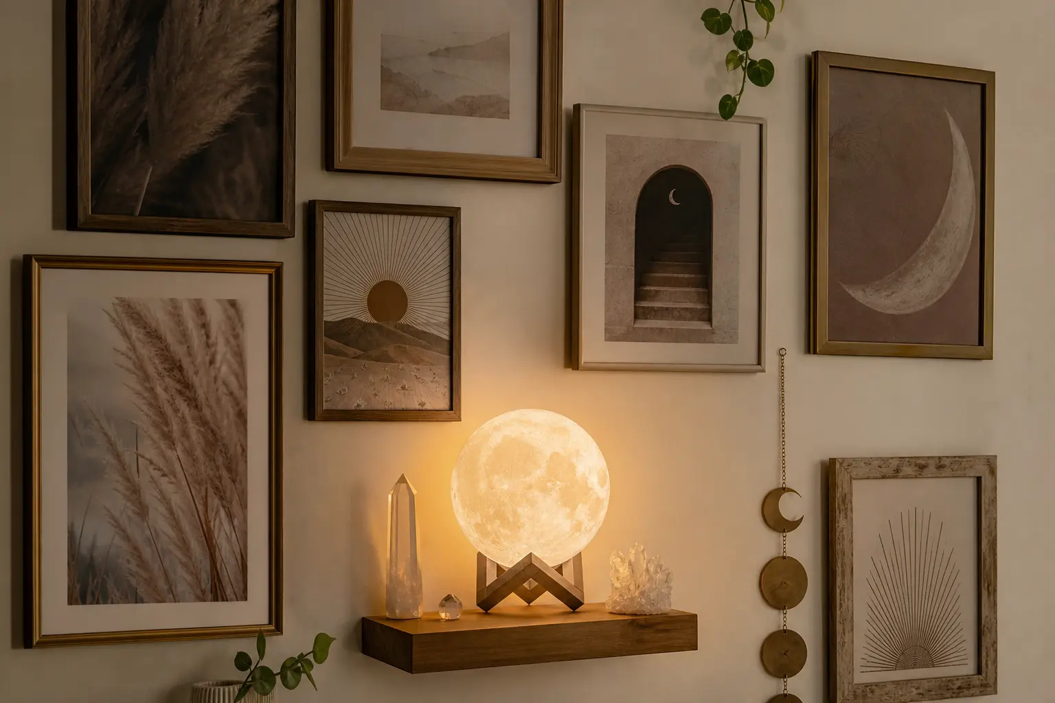 Crystal Moon Lamp Ideas