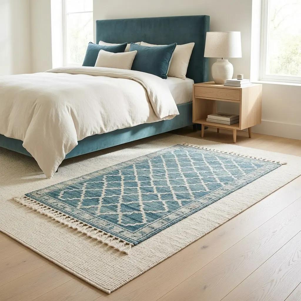 Teal Blue and Cream Bedroom Ideas