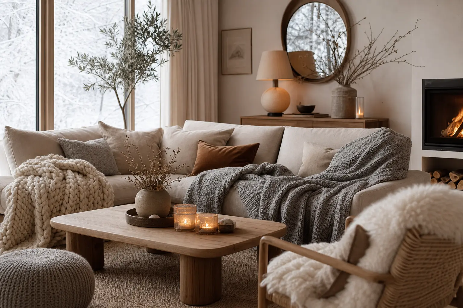 Cozy Scandinavian Living Room Ideas