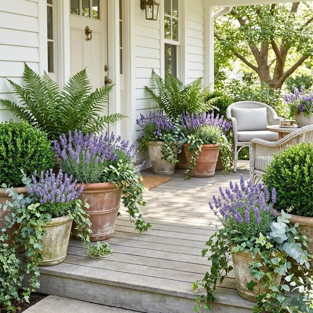 Dreamy Lavender Front Porch