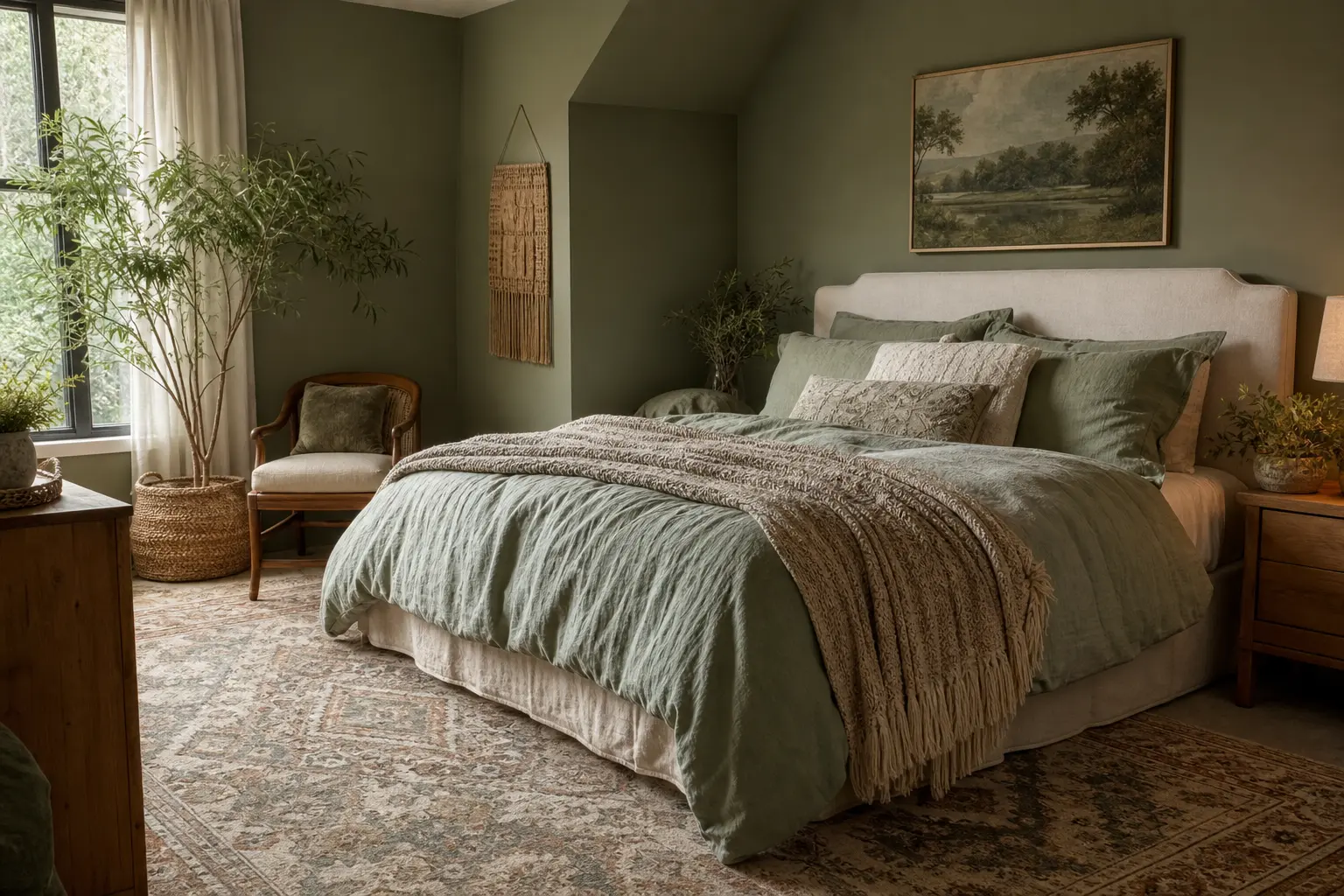 Cozy Sage Green Bedroom Ideas