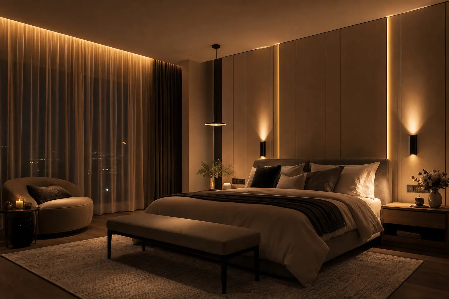 Warm Ambient Wall Lighting Ideas