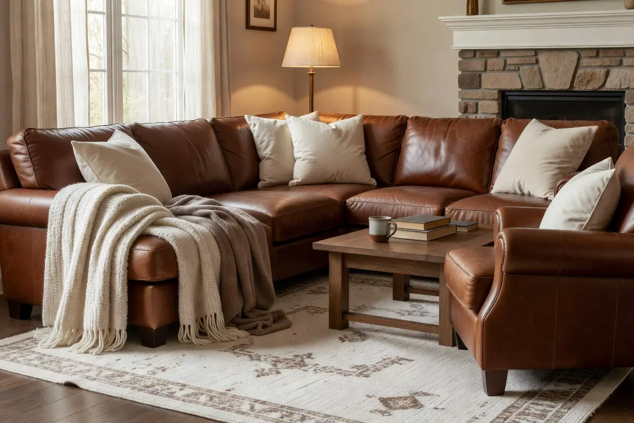 Cozy Brown and Cream Living Room Decor Ideas