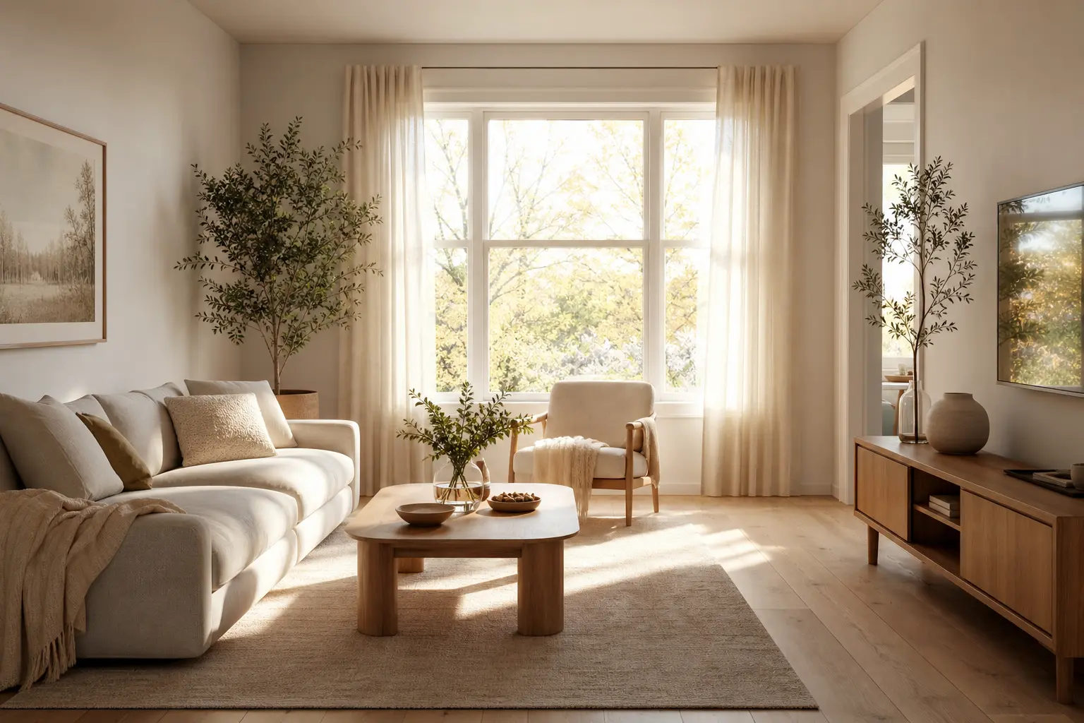 Cozy Scandinavian Living Room Ideas