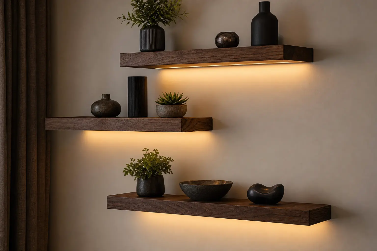 Small Floating Wall Shelves for Home Decor