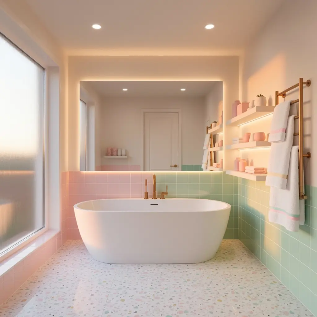 Dreamy Pastel Bathroom Ideas