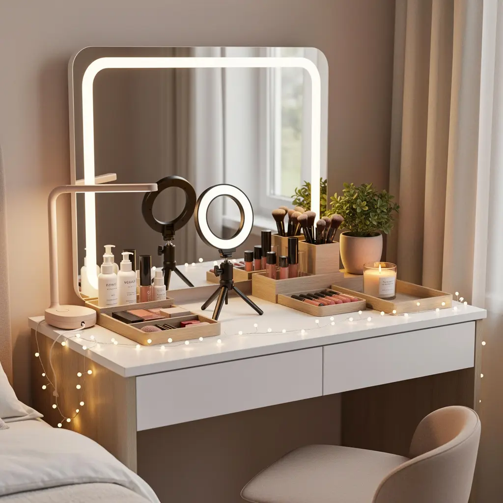 Smart Vanity Organizer Desk