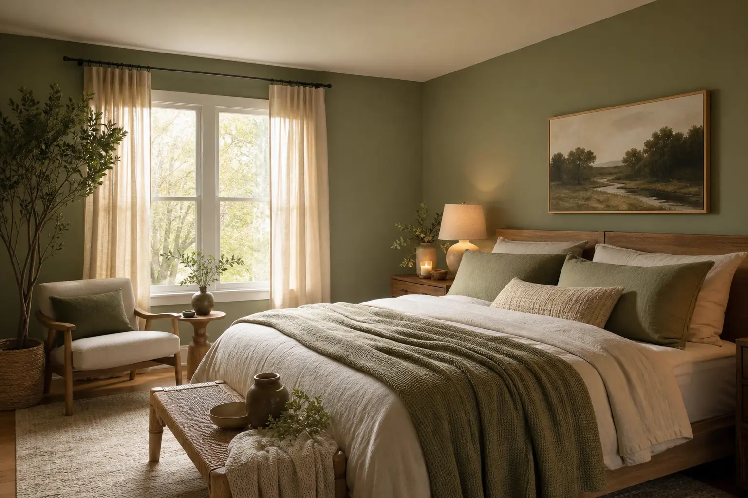 Cozy Sage Green Bedroom Ideas